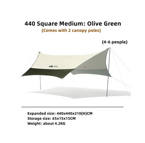 Mobi Garden Medium Firmament Oxford Cloth Tent with Silver Coated Tarp 440