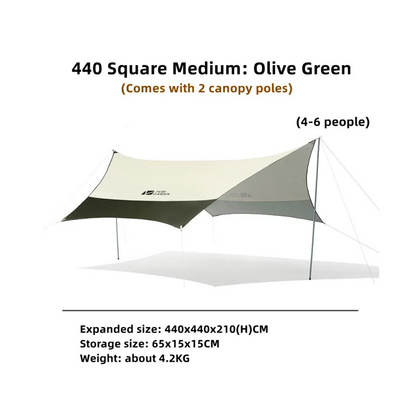 Mobi Garden Medium Firmament Oxford Cloth Tent with Silver Coated Tarp 440