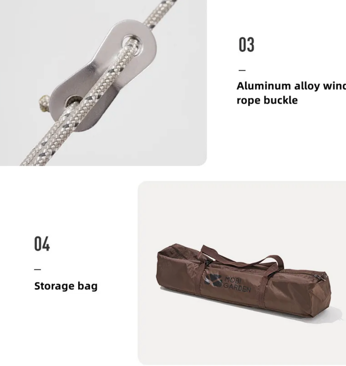 Mobi Garden Medium Firmament Oxford Cloth Tent with Silver Coated Tarp 440