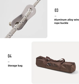 Mobi Garden Large Firmament Oxford Cloth With Silver Coated Tarp 520