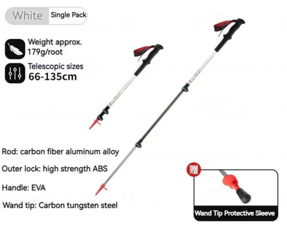 Naturehike Hoar Trek UL Carbon Aluminum  Outer Lock Trekking Pole