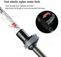 Bâton de randonnée Naturehike en carbone et aluminium - Army Green