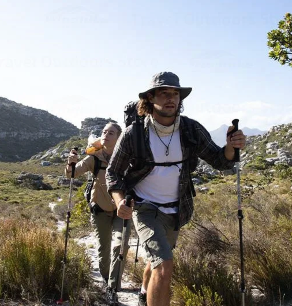 Naturehike Carbon And Aluminium Trekking Pole - Army Green