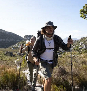 Bâton de randonnée Naturehike en carbone et aluminium - Army Green