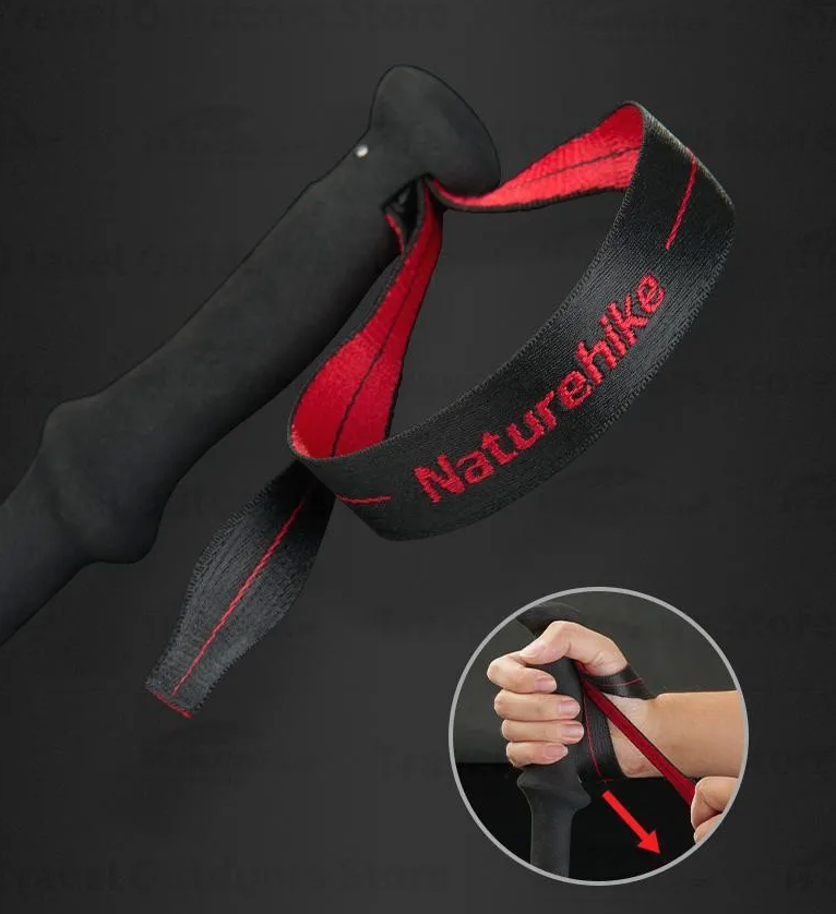 Naturehike Carbon And Aluminium Trekking Pole - Army Green