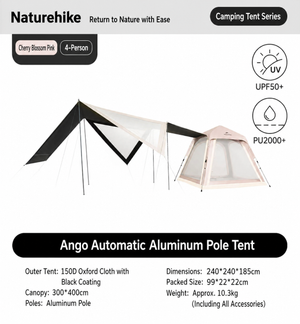 Naturehike Ango 4 Automatic Tent (With Canopy) (2026)