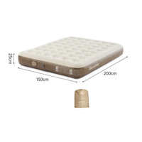 Matelas gonflable surélevé en PVC à pompe intégrée Naturehike (taille double)