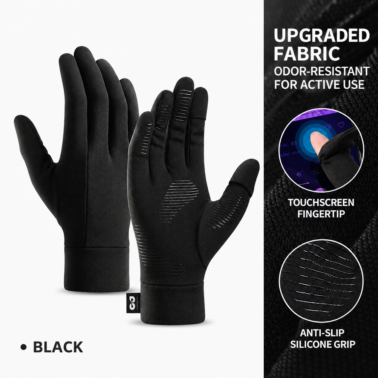 Advanced Black Glove Liner