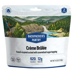 Backpacker's Pantry Creme Brulee freeze-dried dessert pouch