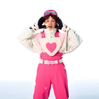 BCG Barbie Limited Edition Pink Heart Ski Bibs