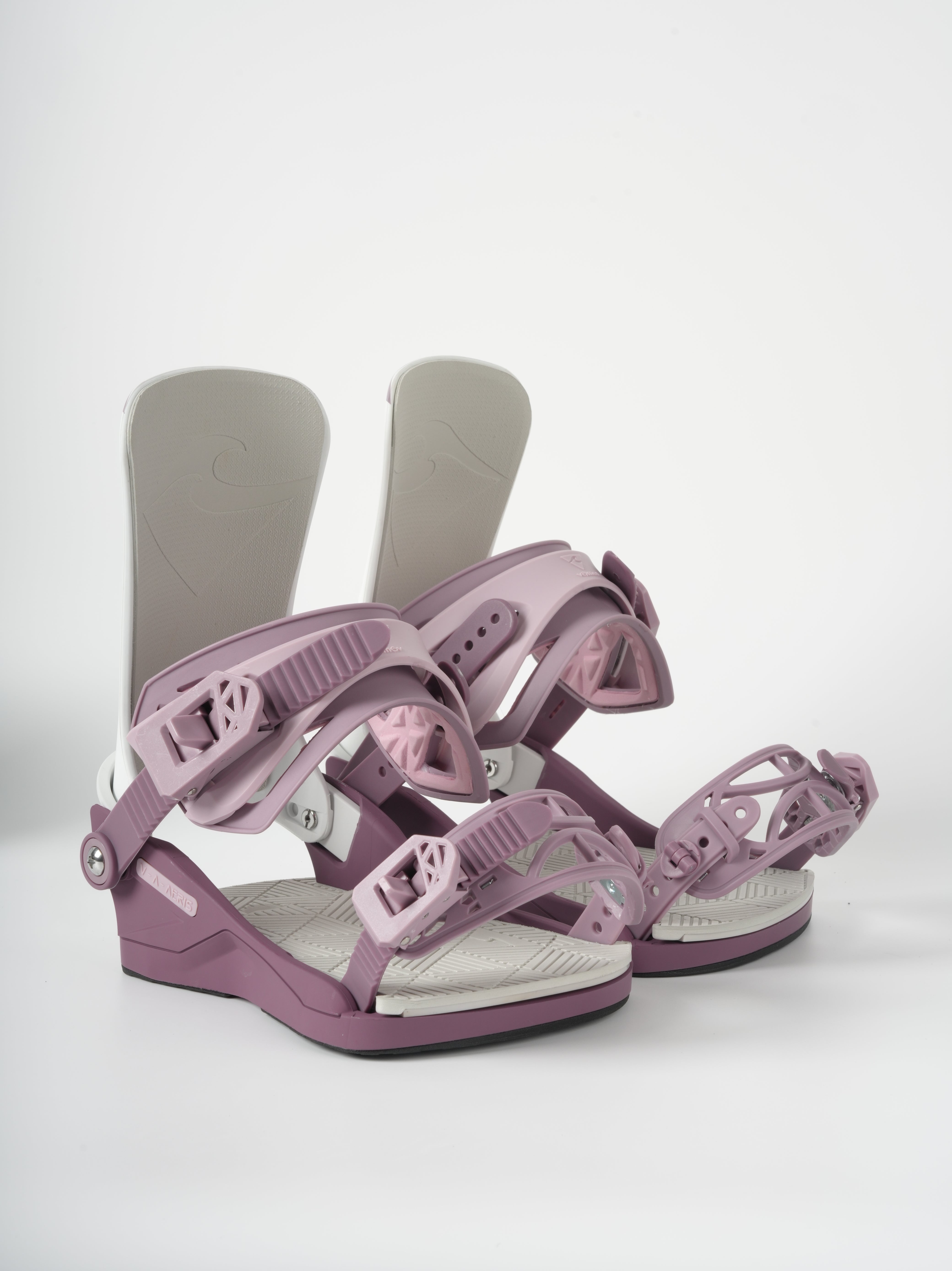 VAMEI White and Pink Snowboard Bindings