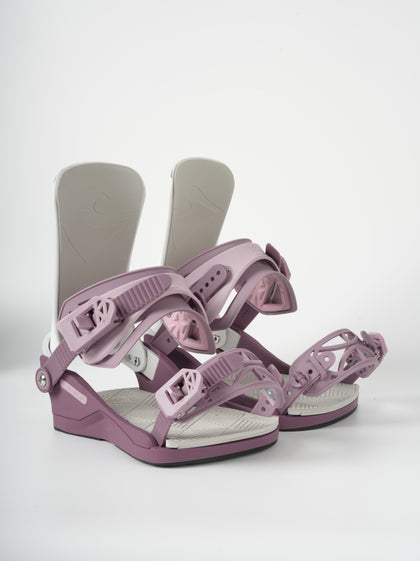 VAMEI White and Pink Snowboard Bindings