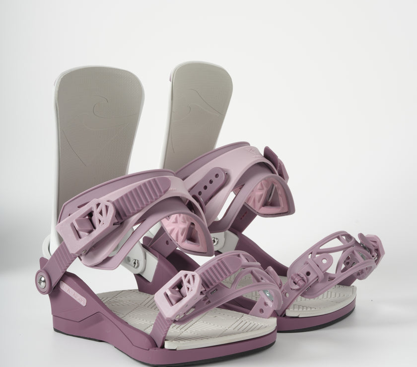 VAMEI White and Pink Snowboard Bindings