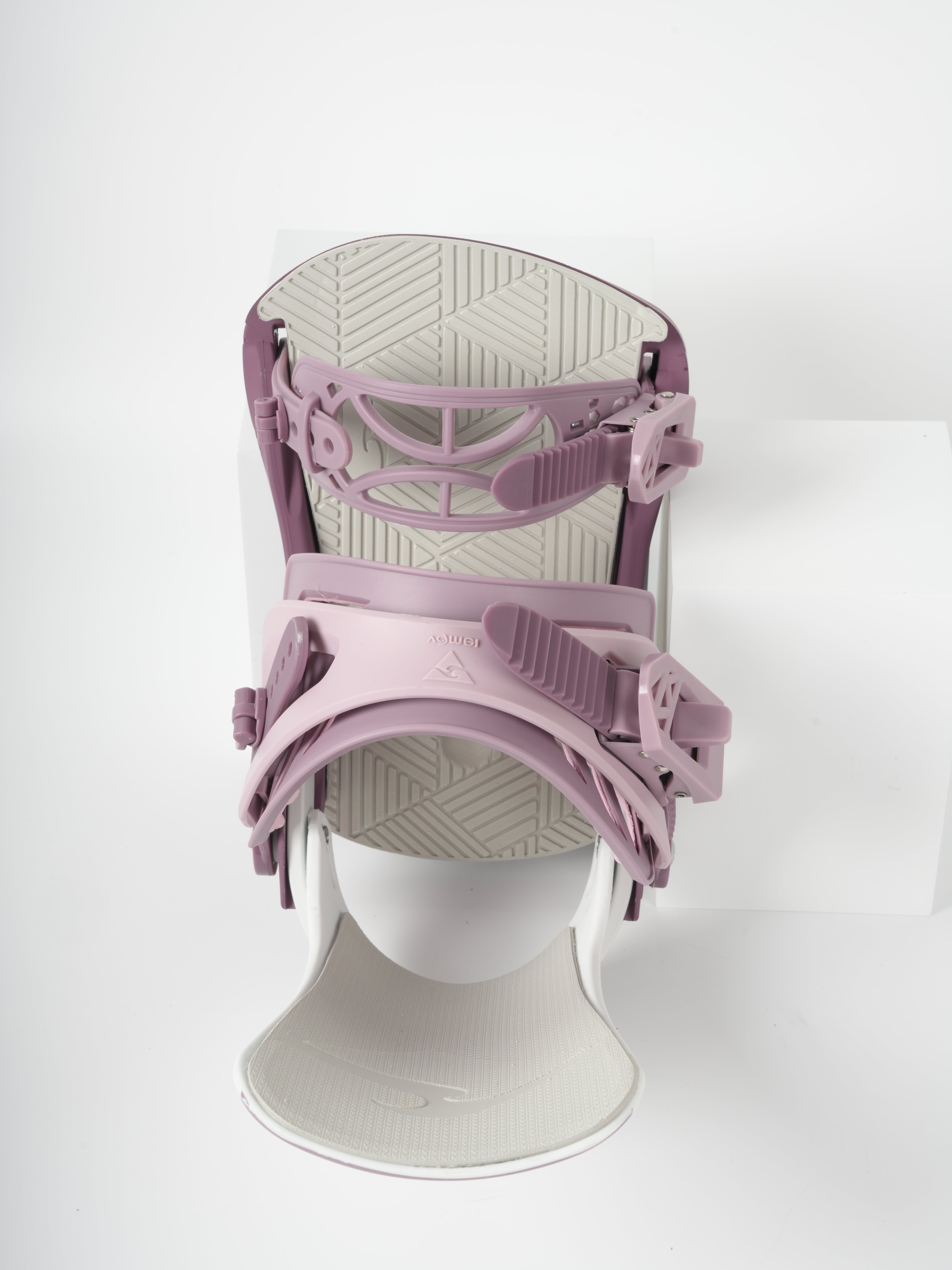 VAMEI White and Pink Snowboard Bindings