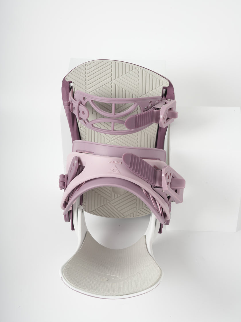 VAMEI White and Pink Snowboard Bindings