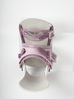 VAMEI White and Pink Snowboard Bindings