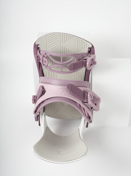 VAMEI White and Pink Snowboard Bindings