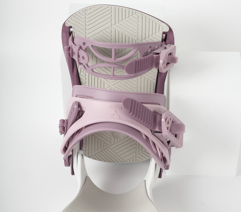 VAMEI White and Pink Snowboard Bindings