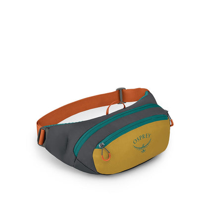 Osprey Daylite Waist pack in Tumbleweed Yellow/Tunnel Vision, white-background side view