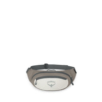 Osprey Daylite Waist pack front pocket view in Mystery White Multi