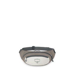 Osprey Daylite Waist pack front pocket view in Mystery White Multi
