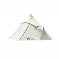 A white Mobi Garden ERA Courtyards 290 pyramid tent displayed against a white background.