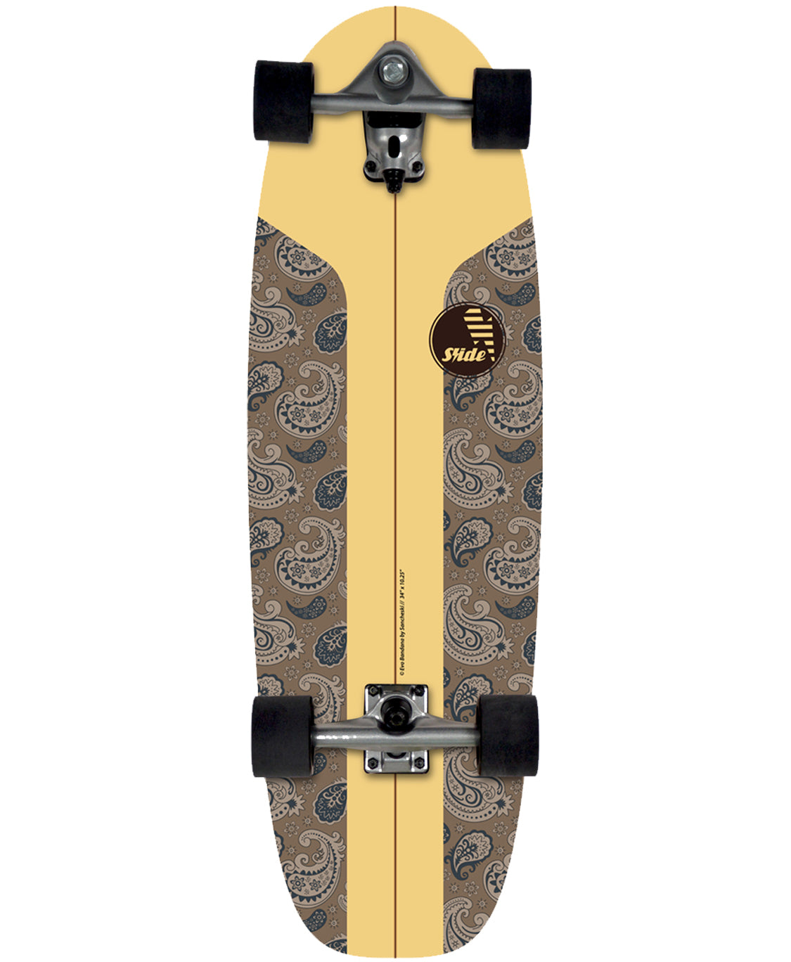 Slide EVO 34'' Surf Skateboard - Bandana