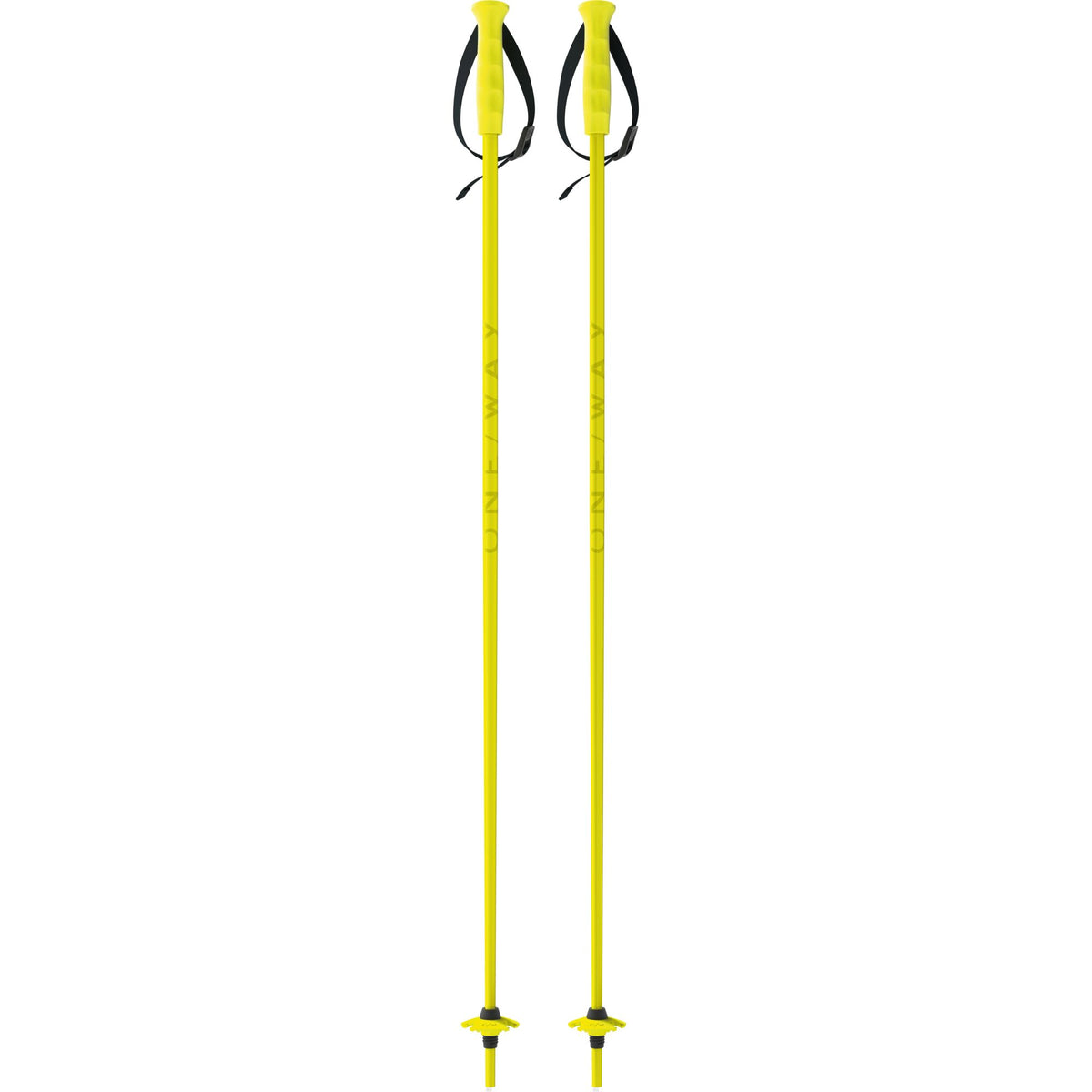 Oneway Junior Neon Yellow Ski Poles - Kids' — pair