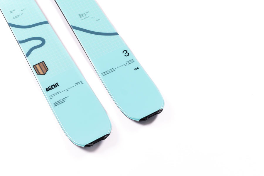 Faction Agent 3 Ice Blue Skis (26/27) — official product image