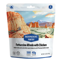 Backpacker's Pantry Fettuccine Alfredo with Chicken freeze-dried meal pouch