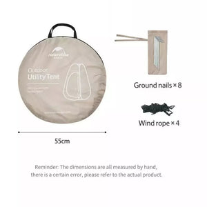 Naturehike Foldable Portable Changing Tent Dark Brown