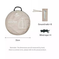 Naturehike Foldable Portable Changing Tent Dark Brown