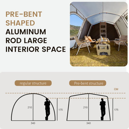 Mobi Garden LS 4 (Air Tunnel Tent) with Inner Tent Set
