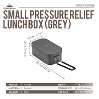 Campingmoon Gray Tin 0.65L H-1609