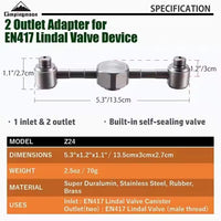 Campingmoon One To Two Adapter