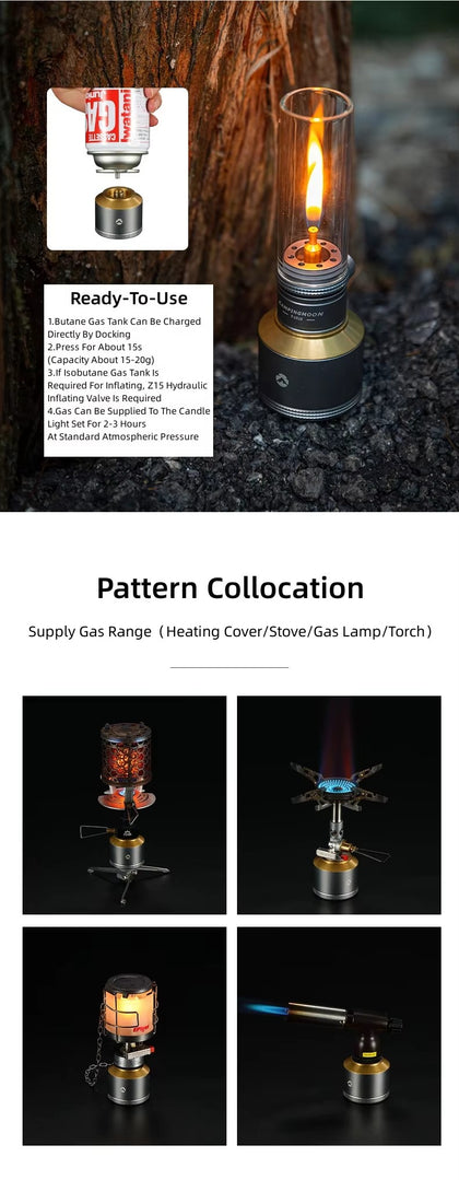 Campingmoon Gas Candle T-1D15