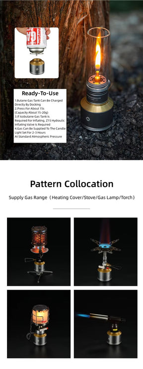 Campingmoon Gas Candle T-1D15