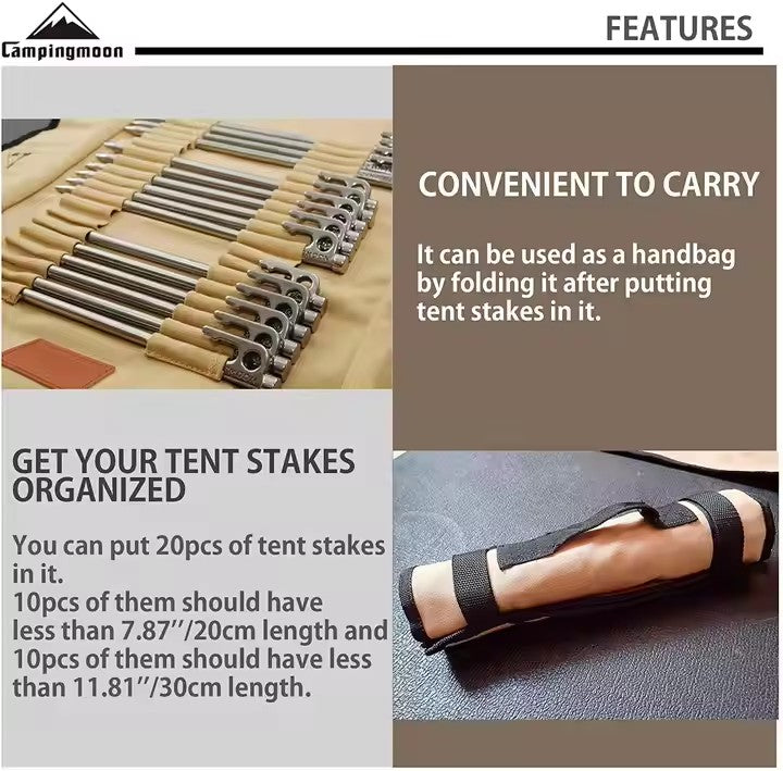 Campingmoon Tent Peg Bag B-126
