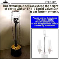 Campingmoon Lantern Extension Rod Z26