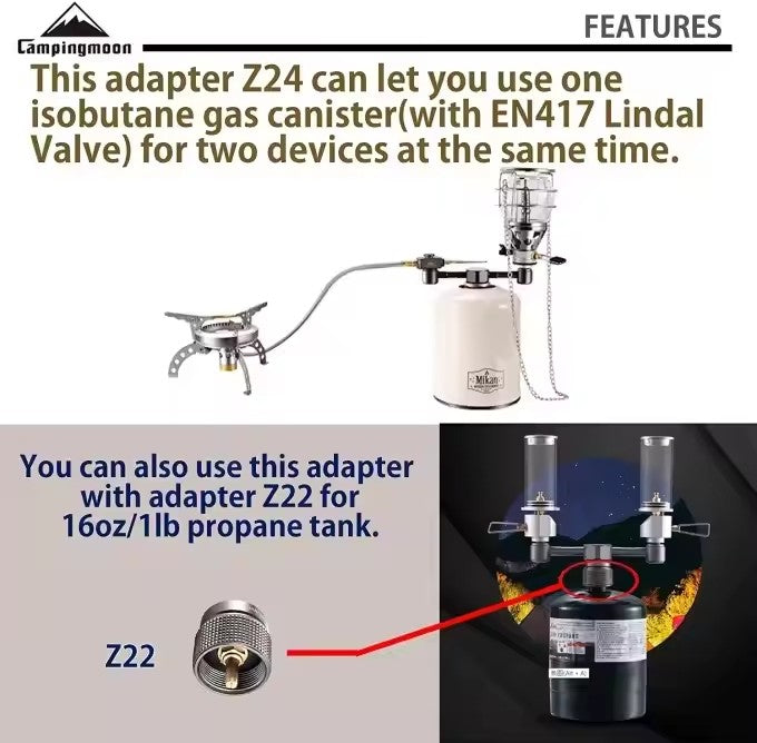 Campingmoon One To Two Adapter