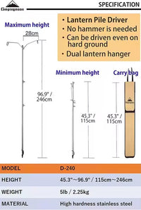 Campingmoon Lantern Stand D-240
