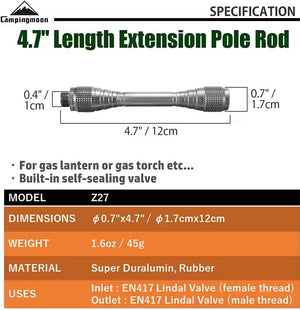 Campingmoon Lantern Pole Extender Z27
