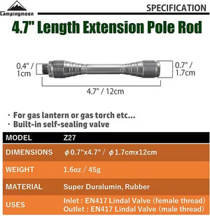 Campingmoon Lantern Pole Extender Z27