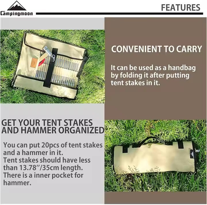 Campingmoon Tent Peg Bag B-135