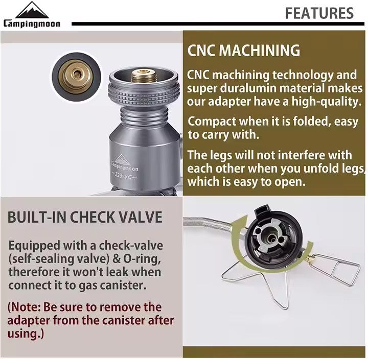 Campingmoon Butane Adapter Z23-VC