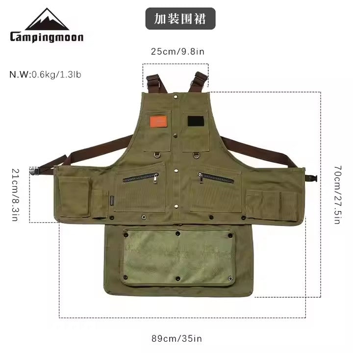 Campingmoon Camping Overalls Apron