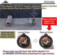 Campingmoon Butane Adapter Z23-VC
