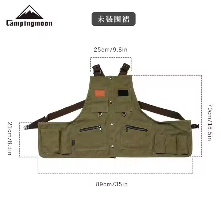 Campingmoon Camping Overalls Apron