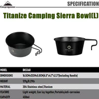 Campingmoon Black Cup 360Ml BKS-360