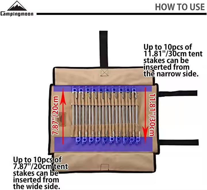 Campingmoon Tent Peg Bag B-126